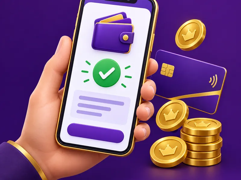 L444 deposit with a mobile wallet – illustration L444 deposit with a mobile wallet – illustration